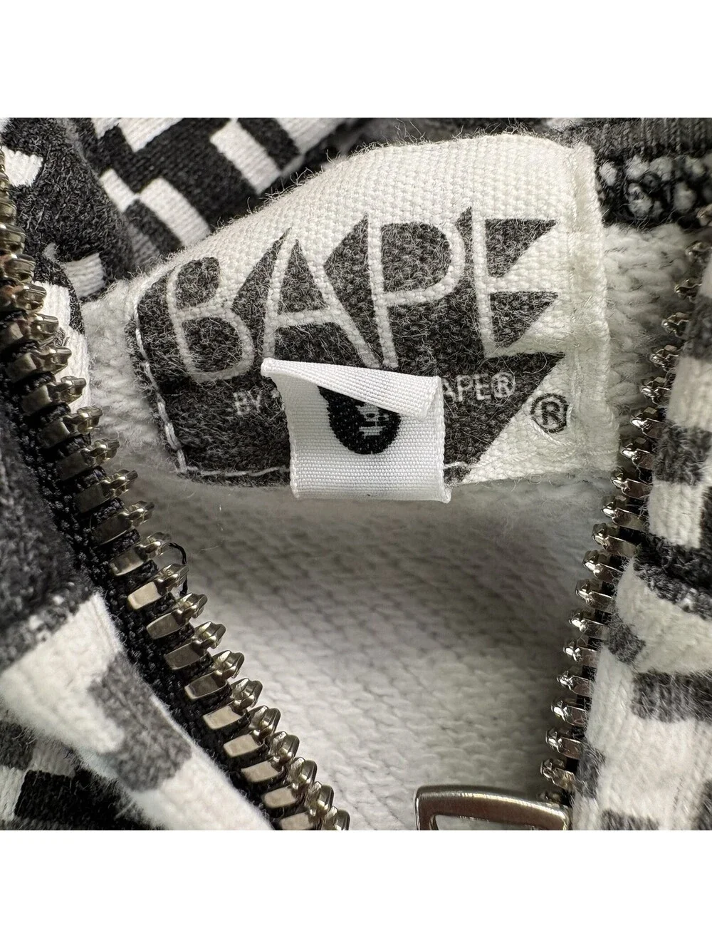 Bape Full Zip 8 Bit Diamond Hoodie Size Medium A Bathing Ape